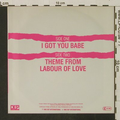 UB 40: I Got You Babe-f.Chrissie Hynde, Virgin(107 557-100), D, 1985 - 7inch - T3214 - 2,50 Euro