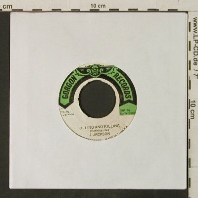 Jackson,J.: Killing and Killing/Rub a Dub Style, Gordon Records(DSR 9433/34), Jamaica,vg,  - 7inch - T3413 - 5,00 Euro