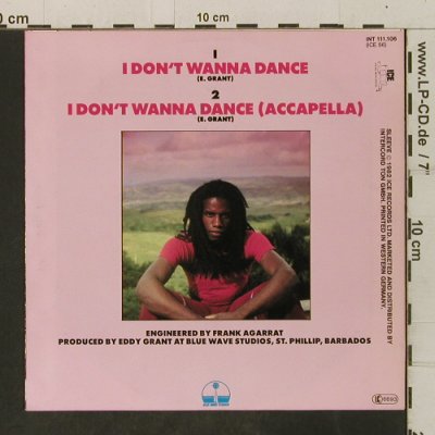 Grant,Eddy: I Don't Wanna Dance*2, ICE (INT 111.106), D, 1982 Typ: 7" Best.-Nr.: T3496 Preis: 2,50 Euro