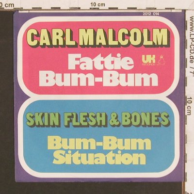 Malcolm,Carl / Skin Flesh&Bones: Fattie Bum-Bum/Bum-Bum Situation, UK Rec. (2012 014), D, 1975 Typ: 7" Best.-Nr.: T5200 Preis: 5,00 Euro