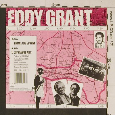Grant,Eddy: Gimme Hope Jo'Anna, Parlophone (20 2512 7), NL, 1988 Typ: 7" Best.-Nr.: T618 Preis: 2,50 Euro