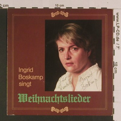 Boskamp,Ingrid-Walter Wieben,Klav.: singt Weihnachtslieder, Peter Cornelius op.8 (66.10 226-01), D Typ: 7" Best.-Nr.: S7872 Preis: 4,00 Euro