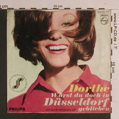 Dorthe: Wärst Du Doch In Düsseldorf Geblieb, Philips(384 537 PF), D, vg+/vg+,  - 7inch - S8202 - 3,00 Euro