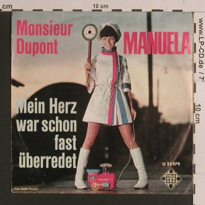 Manuela: Monsieur Dupont / Mein Herz War Sch, Telefunken(U 55 979), D, vg+/m-,  - 7inch - S8252 - 4,00 Euro