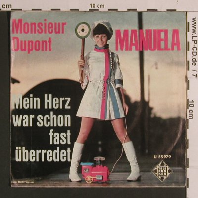 Manuela: Monsieur Dupont / Mein Herz War Sch, Telefunken(U 55 979), D, vg+/m-,  - 7inch - S8252 - 4,00 Euro
