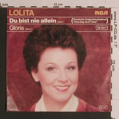 Lolita: Du bist nie allein / Gloria, RCA(PB 5677), D, 1980 - 7inch - S8357 - 2,50 Euro
