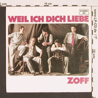 Zoff: Weil ich dich Liebe, Info-Cover, Jupiter(6.14063 AC), D, 1984 - 7inch - S8406 - 2,50 Euro