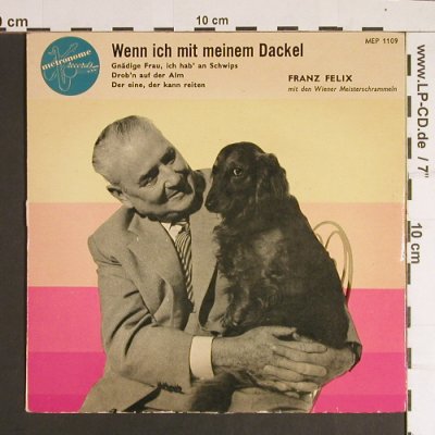Felix,Franz: Wenn ich mit meinem Dackel, Metronome(MEP 1109), D,  - EP - S8485 - 3,00 Euro