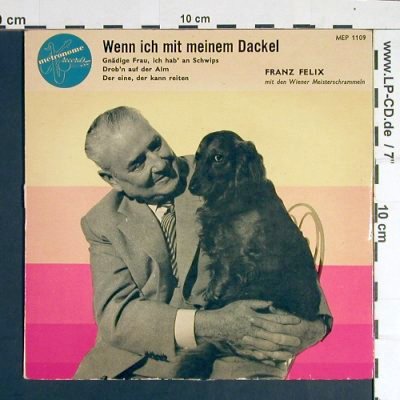 Felix,Franz: Wenn ich mit meinem Dackel, Metronome (MEP 1109), D Typ: EP Best.-Nr.: S8485 Preis: 3,00 Euro