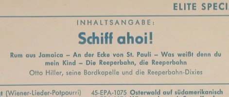 Hiller,Otto ,seine Bordkapelle: Schiff ahoi! -u. Reeperbahn-Dixies, Austroton(45-EPA-1044), ,  - EP - S8562 - 4,00 Euro