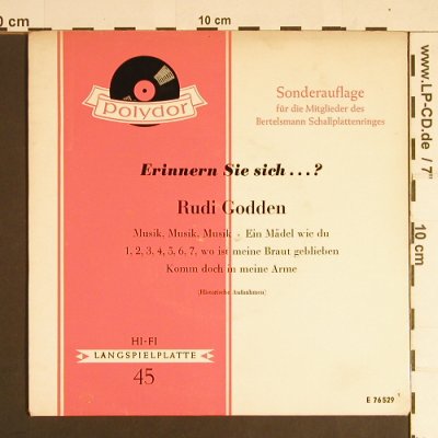 Godden,Rudi: Erinnern Sie sich...?, Polydor(E 76529), D, DSC, 1961 - EP - S8564 - 3,00 Euro