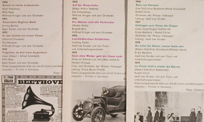 V.A.Die schönsten Schlager: der letzten 50 Jahre, 1910-1934, Bertelsmann(36501-36512), D,  - EPx12 - S8565 - 15,00 Euro