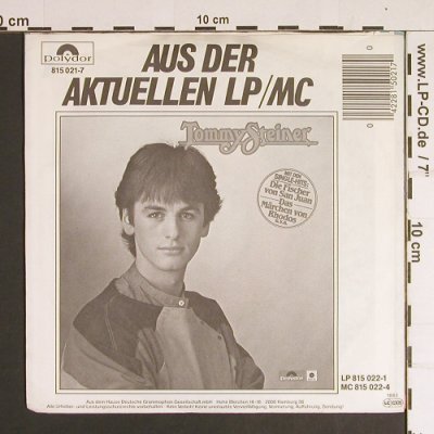 Steiner,Tommy: Das Mädchen von Rhodos, Polydor(815 021-7), D, 1983 - 7inch - S8655 - 2,50 Euro