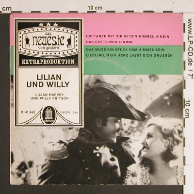 Harvey,Lilian und Willy Fritsch: Lilian und Willy, m-/vg+, Odeon(O 41 463), D,  - EP - S8668 - 3,00 Euro