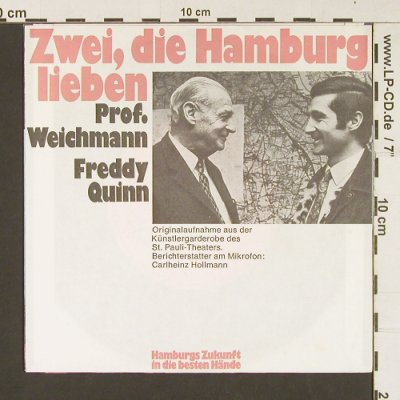 Freddy Quinn: In Hamburg,Da Bin Ich Gewesen,  (0105 134), D Typ: 7" Best.-Nr.: S8872 Preis: 2,50 Euro