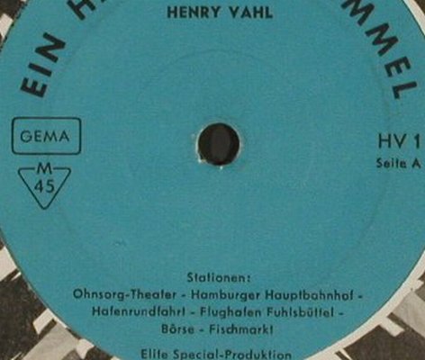 Vahl,Henry: Hamburg-Bummel, Elite(HV 1), D,  - 7inch - S8881 - 2,50 Euro