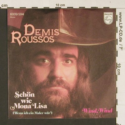 Roussos,Demis: Schön wie Mona Lisa / Wind Wind, Philips(6009 594), D, 1975 - 7inch - S8887 - 2,50 Euro