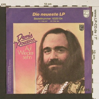 Roussos,Demis: Schön wie Mona Lisa / Wind Wind, Philips(6009 594), D, 1975 - 7inch - S8887 - 2,50 Euro