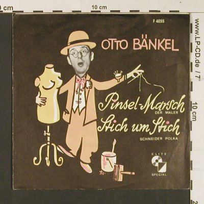 Bänkel,Otto: Pinsel-Marsch, Stich um Stich, Elite Special(F 4055), D, vg+/m-,  - 7inch - S8896 - 3,00 Euro