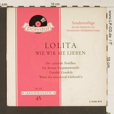 Lolita: Wie wir Sie lieben, DSC, Polydor(E 76 556), D, 1962 - EP - S8916 - 3,00 Euro