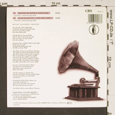 Tukur,Ulrich: Meine kleine Träume, CBS(655307 7), NL, 1989 - 7inch - S9093 - 4,00 Euro