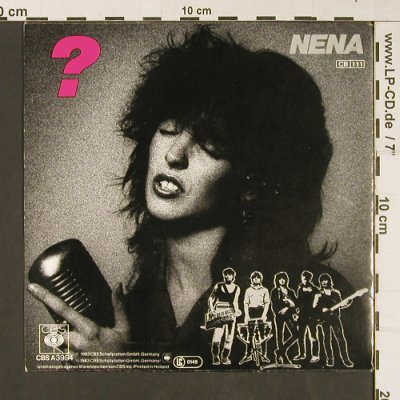 Nena: ? / Ich Lieb'Dich, CBS(A3994), NL, 1983 - 7inch - S9210 - 3,00 Euro