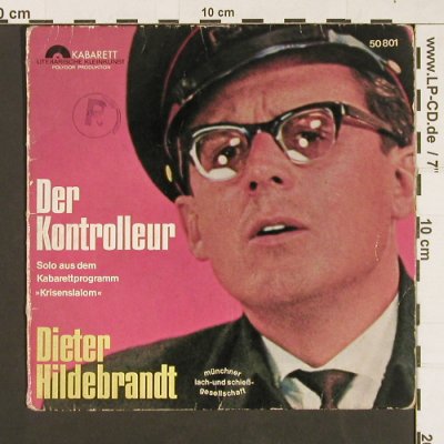 Hildebrandt,Dieter: Der Kontrolleur, Kriesenslalom, Polydor(50 801), D,vg--/vg+, 1964 - 7inch - S9292 - 2,50 Euro