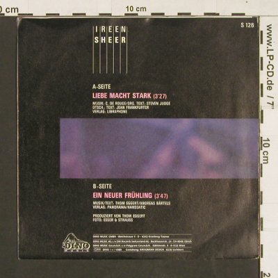Sheer,Ireen: Liebe Macht Stark/In neuer Frühling, Dino(S 126), D, 1989 - 7inch - S9379 - 2,50 Euro