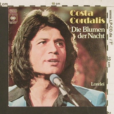 Cordalis,Costa: Die Blumen der Nacht / Lorelei, CBS (S 4157), D, 1976 Typ: 7" Best.-Nr.: S9381 Preis: 2,50 Euro