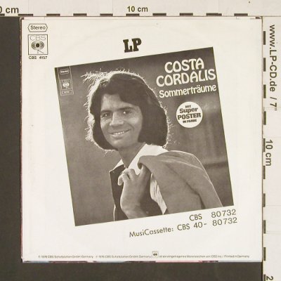 Cordalis,Costa: Die Blumen der Nacht / Lorelei, CBS(S 4157), D, 1976 - 7inch - S9381 - 2,50 Euro