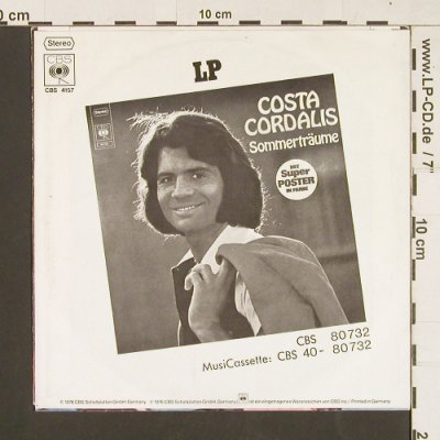 Cordalis,Costa: Die Blumen der Nacht / Lorelei, CBS (S 4157), D, 1976 Typ: 7" Best.-Nr.: S9381 Preis: 2,50 Euro