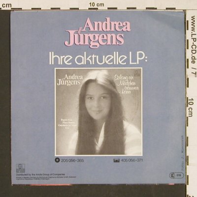 Jürgens,Andrea: Manuel Goodbye, Ariola(105 091-100), D, 1982 - 7inch - S9746 - 2,50 Euro