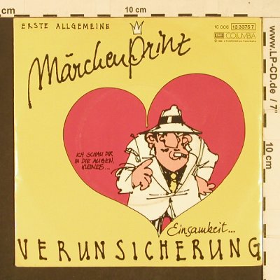 EAV-Erste Allgemeine Verunsicherung: Märchenprinz, EMI (133375 7), D, 1986 Typ: 7" Best.-Nr.: S9801 Preis: 2,50 Euro