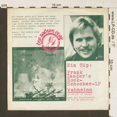 Zander,Frank: Ich Wünsch dir fr d,Zukunft/WuhDuh, Hansa(17 041 AT), D, 1976 - 7inch - S9863 - 2,50 Euro
