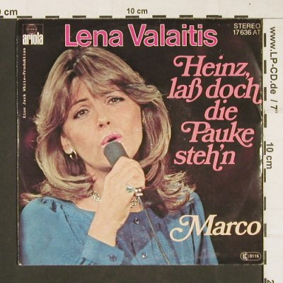 Valaitis,Lena: Heinz, laß doch die Pauke steh'n, Ariola(17636at), D, 1977 - 7inch - S9870 - 2,00 Euro