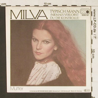 Milva: Typisch Mann, Metronome(0030.181), D, 1979 - 7inch - S9876 - 2,00 Euro