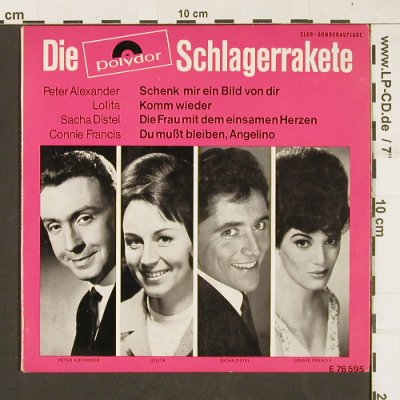 V.A.Schlagerrakete: Alexander,Peter...Conny Francis, Polydor(e76595), D, 1965 - EP - S9982 - 2,50 Euro