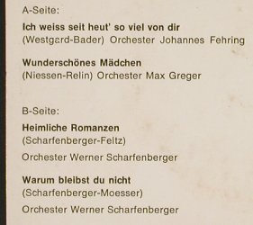Fritsch,Thomas: Heimliche Romanzen, Polydor(E 76 589), D, 1964 - EP - S9983 - 4,00 Euro
