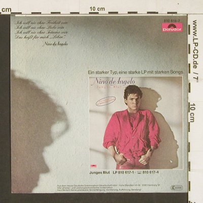 De Angelo,Nino: Ich sterbe nicht nochmal, Polydor (810 616-7), D, 1983 Typ: 7" Best.-Nr.: S9995 Preis: 2,00 Euro