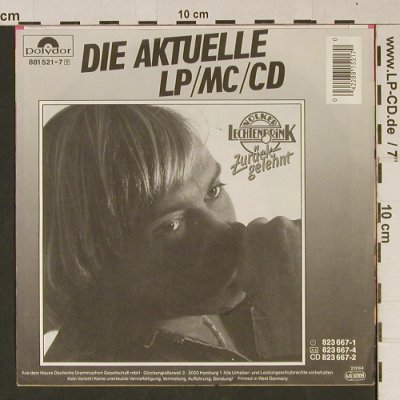 Lechtenbrink,Volker: Was können wir denn dafür tun?, Polydor(881 521-7), D, 1984 - 7inch - T1021 - 2,50 Euro