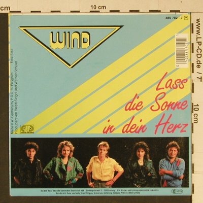Wind: Lass die Sonne in dein Herz, Jupiter(885 702-7), D, 1987 - 7inch - T1031 - 2,00 Euro