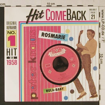 Kraus,Peter: Rosmarie/Hula Baby, Polydor(885 860-7), D, 1958 - 7inch - T1032 - 2,50 Euro