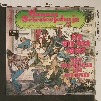 Priesterjahn jr.,Hannes: Ich bin der Wirt, Telefunken(6.12092 AC), D, woc, 1977 - 7inch - T1096 - 2,50 Euro