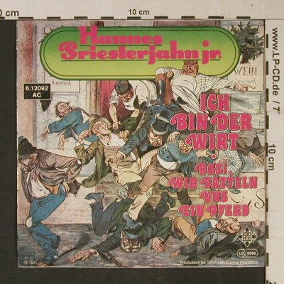 Priesterjahn jr.,Hannes: Ich bin der Wirt, Telefunken(6.12092 AC), D, woc, 1977 - 7inch - T1096 - 2,50 Euro