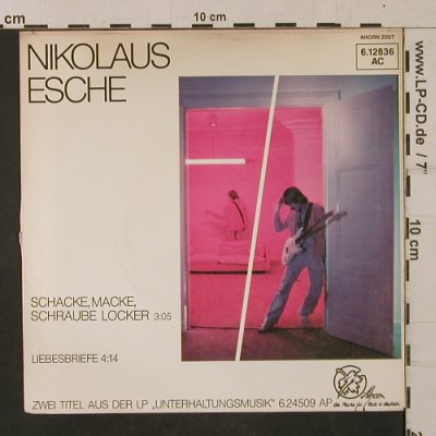 Esche,Nikolaus: Schacke,Macke,Schraube Locker, Ahorn (6.12836 AC), D, m-/vg+, 1980 Typ: 7" Best.-Nr.: T1220 Preis: 3,00 Euro