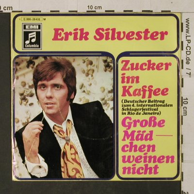 Silvester,Erik: Zucker im Kaffee,m-/vg+, 6*TOL, Columbia(C 006-28 432), D,  - 7inch - T1385 - 1,00 Euro