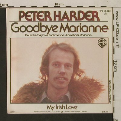 Harder,Peter: Goodbye Marianne/My Irish Love, WB(WB 17 022), D, 1977 - 7inch - T1585 - 3,00 Euro