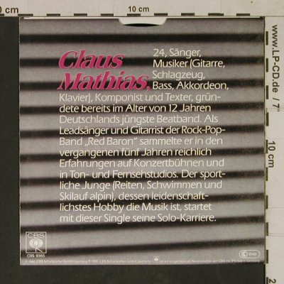 Mathias,Claus: Wenn einer ihr ans Leder geht, CBS(CBS S 9365), D, 1980 - 7inch - T1694 - 4,00 Euro