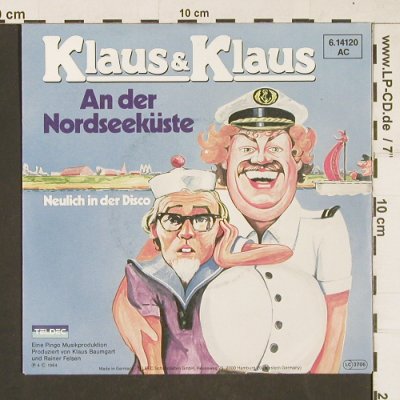 Klaus&Klaus: An der Nordseeküste, Teldec (6.14120 AC), D, 1984 Typ: 7" Best.-Nr.: T170 Preis: 2,00 Euro