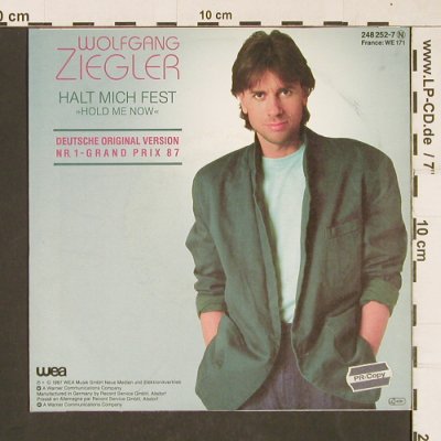 Ziegler,Wolfgang: Halt Mich Fest, WEA(248252-7), D, 1987 - 7inch - T173 - 2,00 Euro